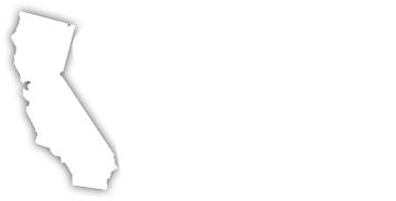 Silhouette of California next to bold text "WARN" on a transparent checkered background, conveying a formal and informational tone.